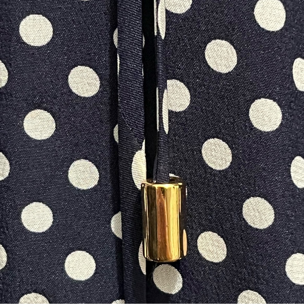 MICHAEL KORS COLLECTION NWT Classic Dot Crepe De Chine Tie-Front Romper size 0 - Picture 10 of 16